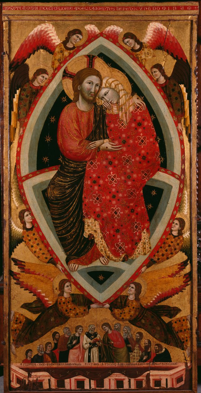 Tryptic of the Virgin, central panel by Maestro di Cesi