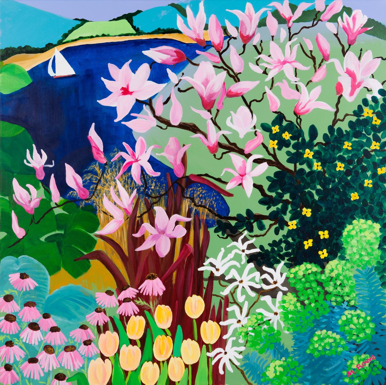 Magnolias in Salcombe by Maggie Rowe