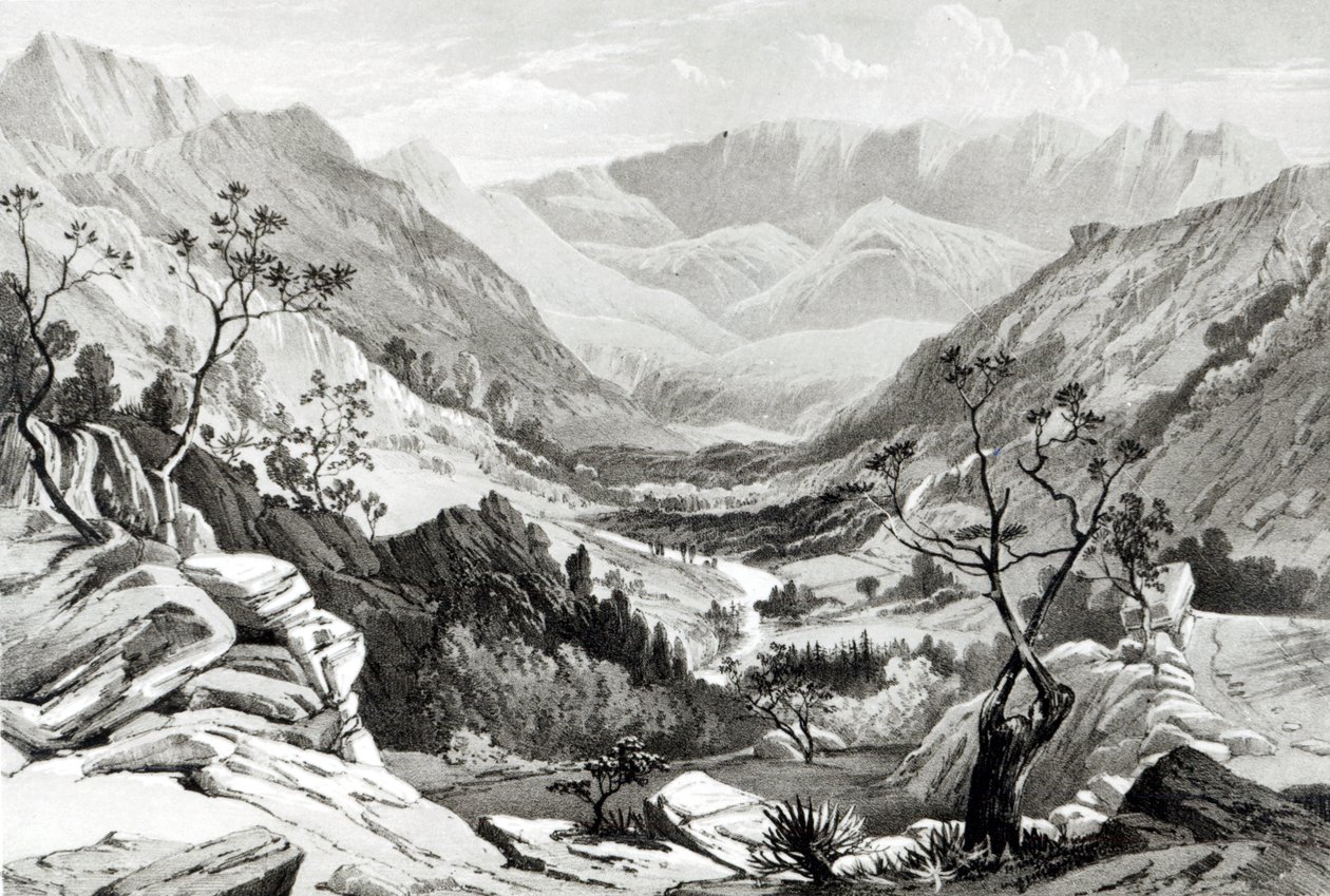 View Between Senafe and Rahaguddy Engraved by James Ferguson by Major A.G.F. Hogg