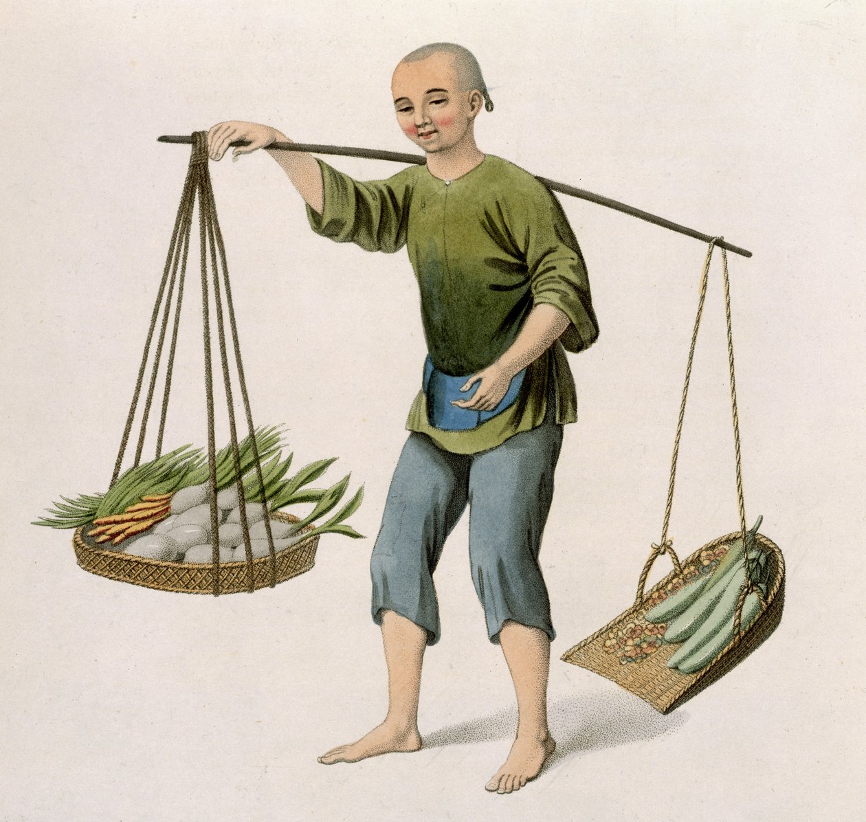 A Boy with Vegetables, plate 54 from 