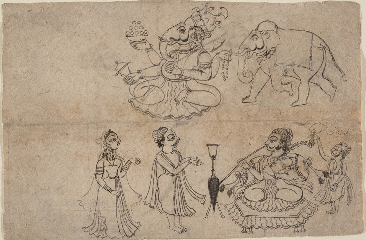 Portrait of Manya Sahib Man Rup Sagarji by Manaku