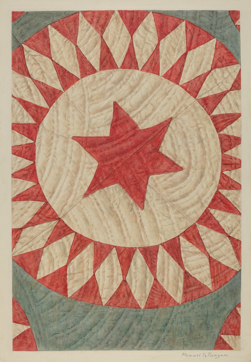 Star & Ring Quilt by Manuel G. Runyan