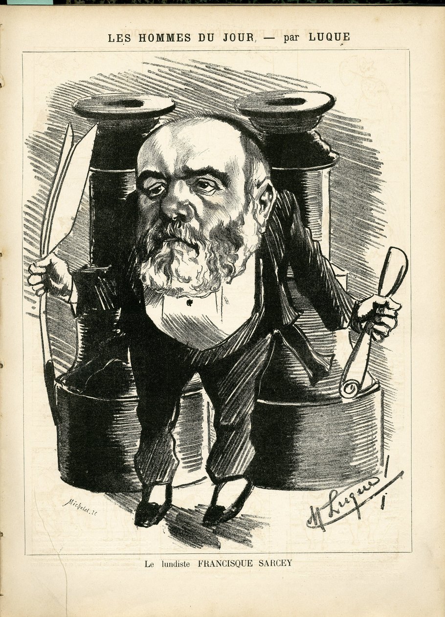 Illustration in La Caricature (1880) by Manuel Luque