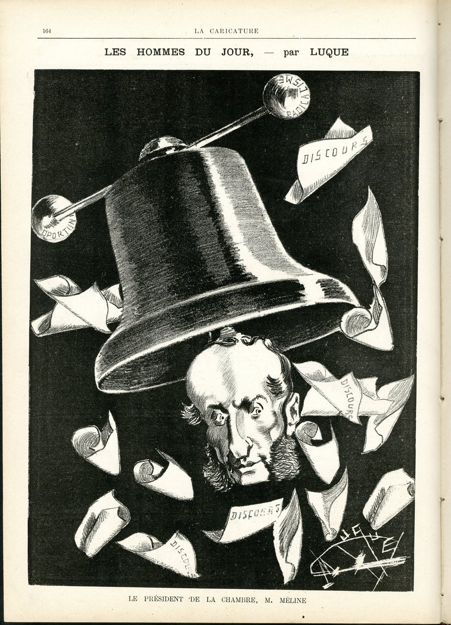 Illustration in La Caricature (1880) by Manuel Luque