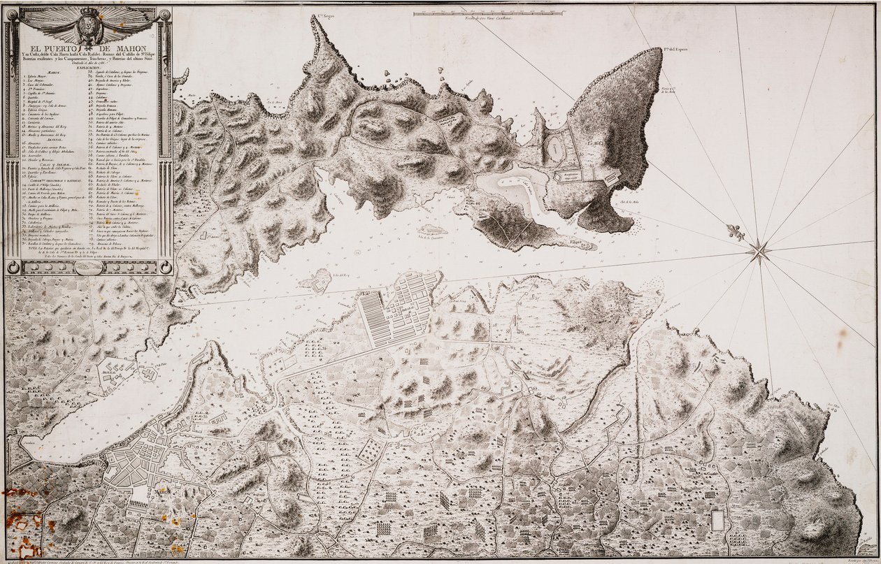 The Port of Mahon and surrounding area, from Cala Murte to Cala Rafalet by Manuel Salvador Carmona