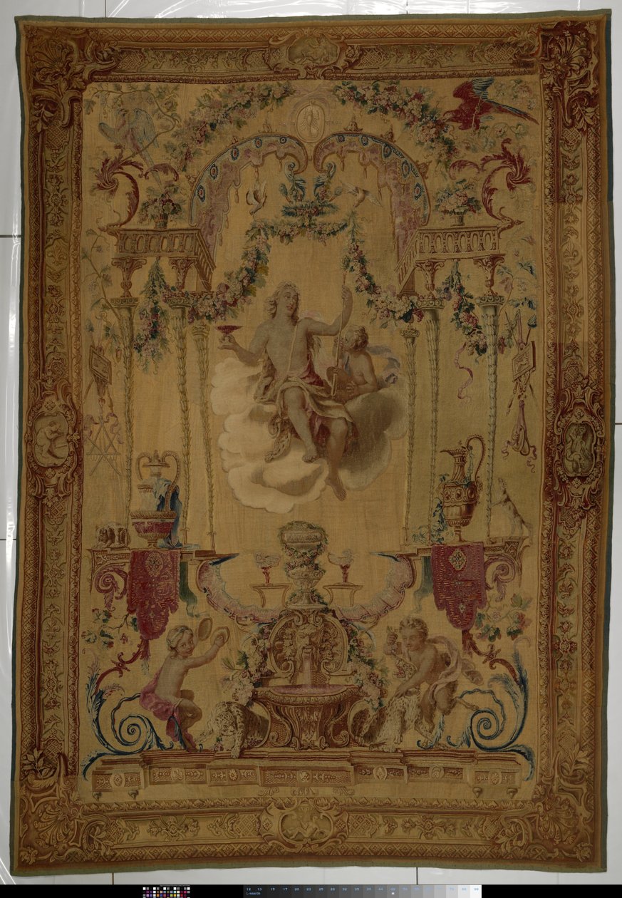 Tapestry with Bacchus as Personification of Autumn by Manufacture Royale des Gobelins