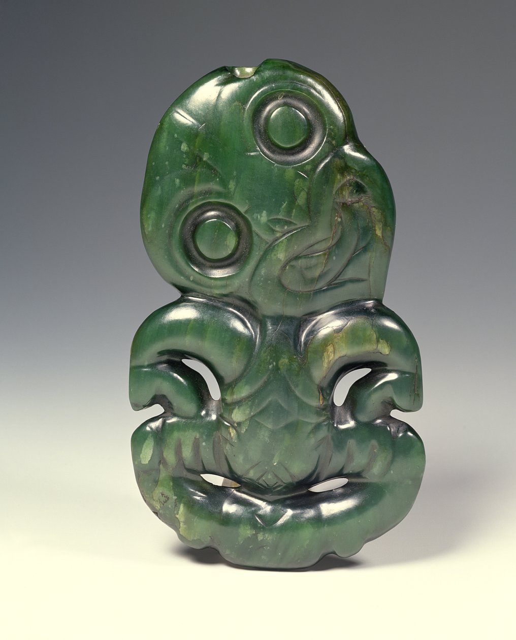 Pendant in the form of the god Hei-Tiki by Maori