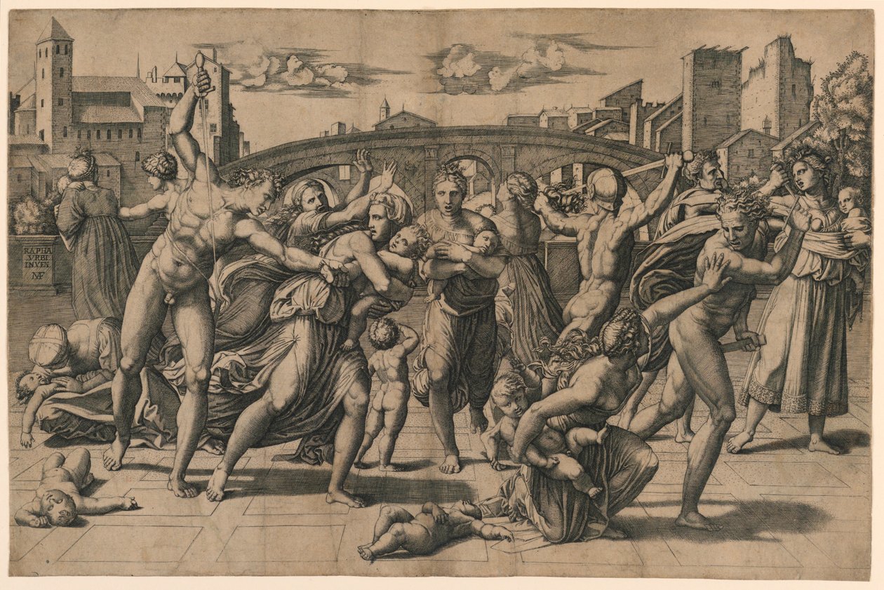 Massacre of the Innocents (without the Fir Tree) by Marc Antonio Raimondi