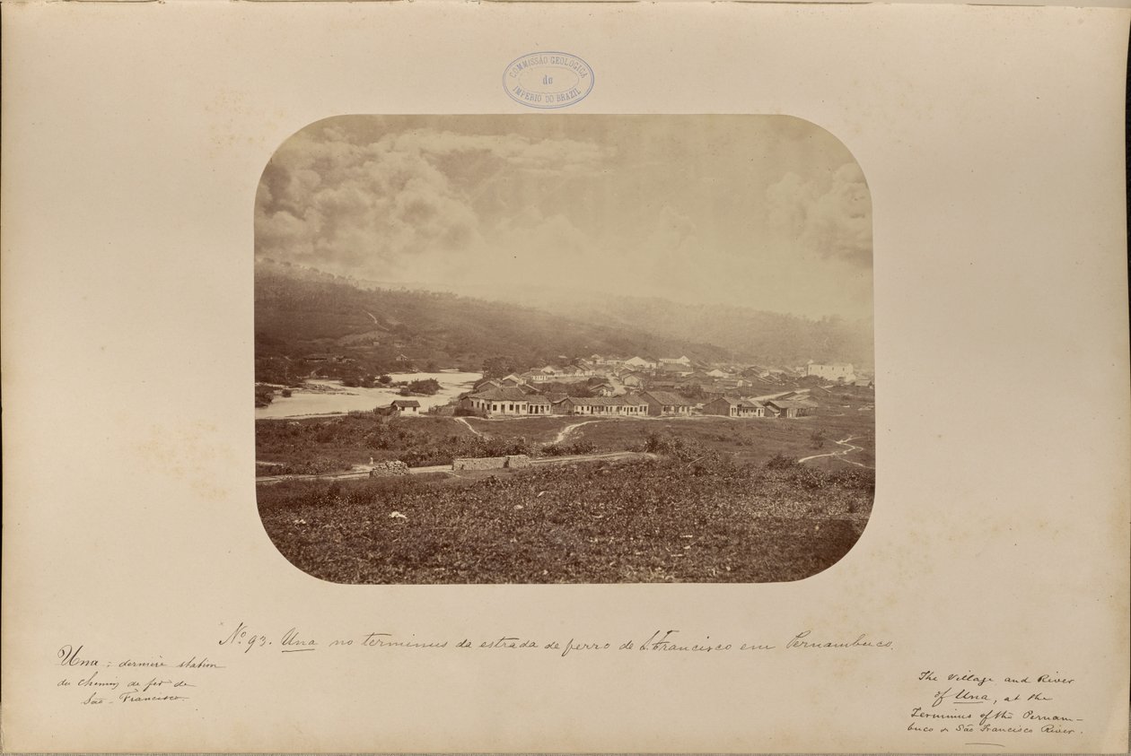 Una at the Terminus of the São Francisco Railway in Pernambuco by Marc Ferrez