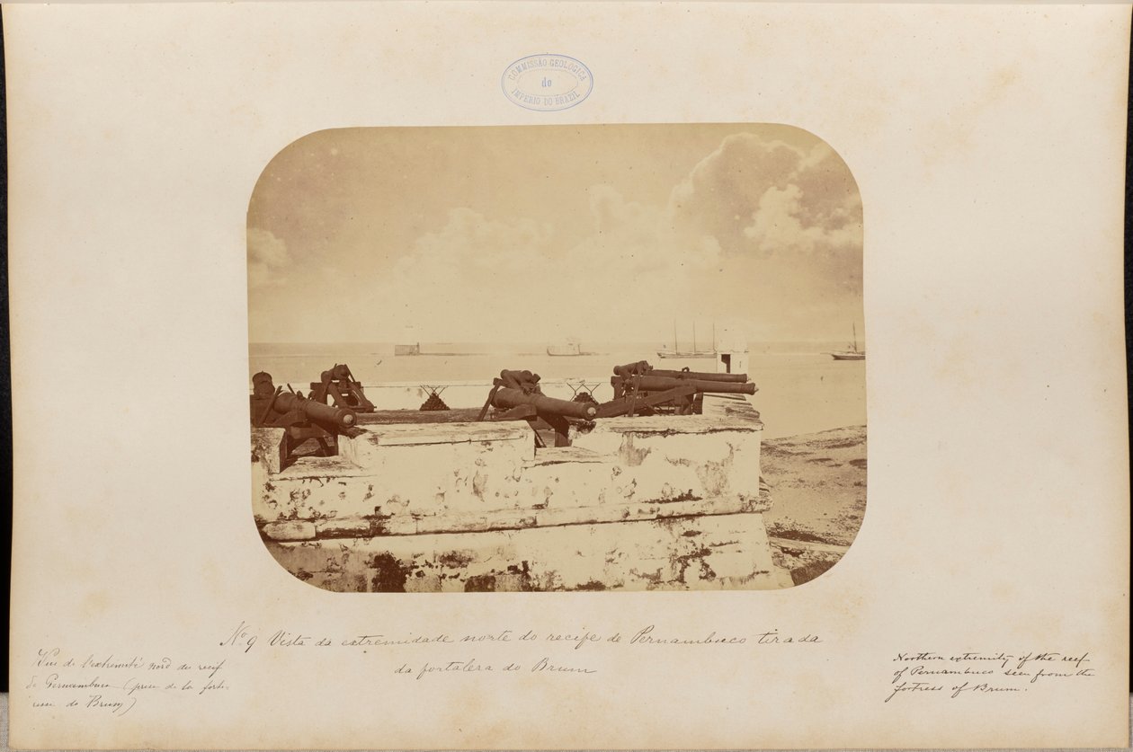 View from the Northern End of the Reef of Pernambuco Taken from the Fort of Brum by Marc Ferrez