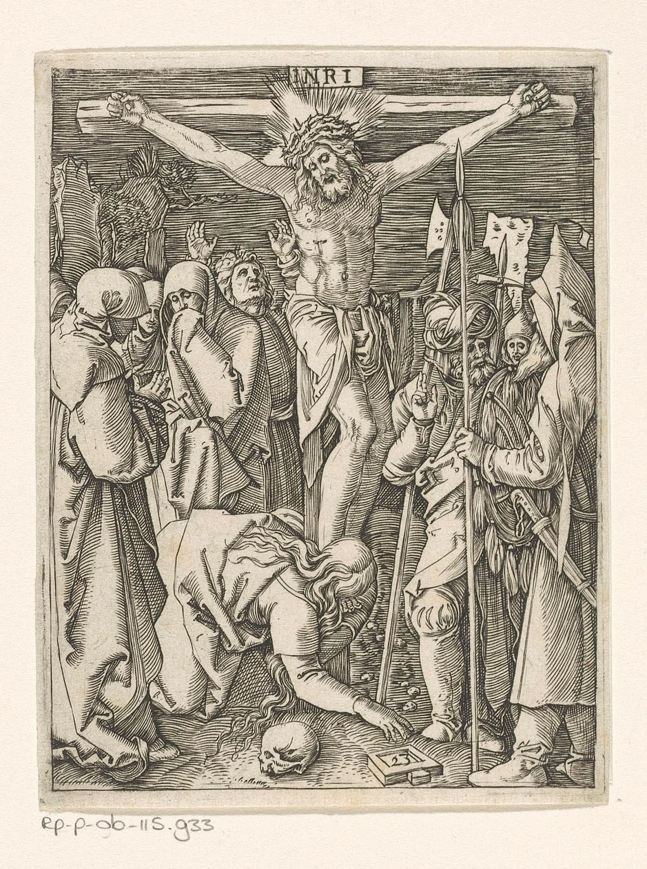 Crucifixion (Passion of Christ) by Marcantonio Raimondi