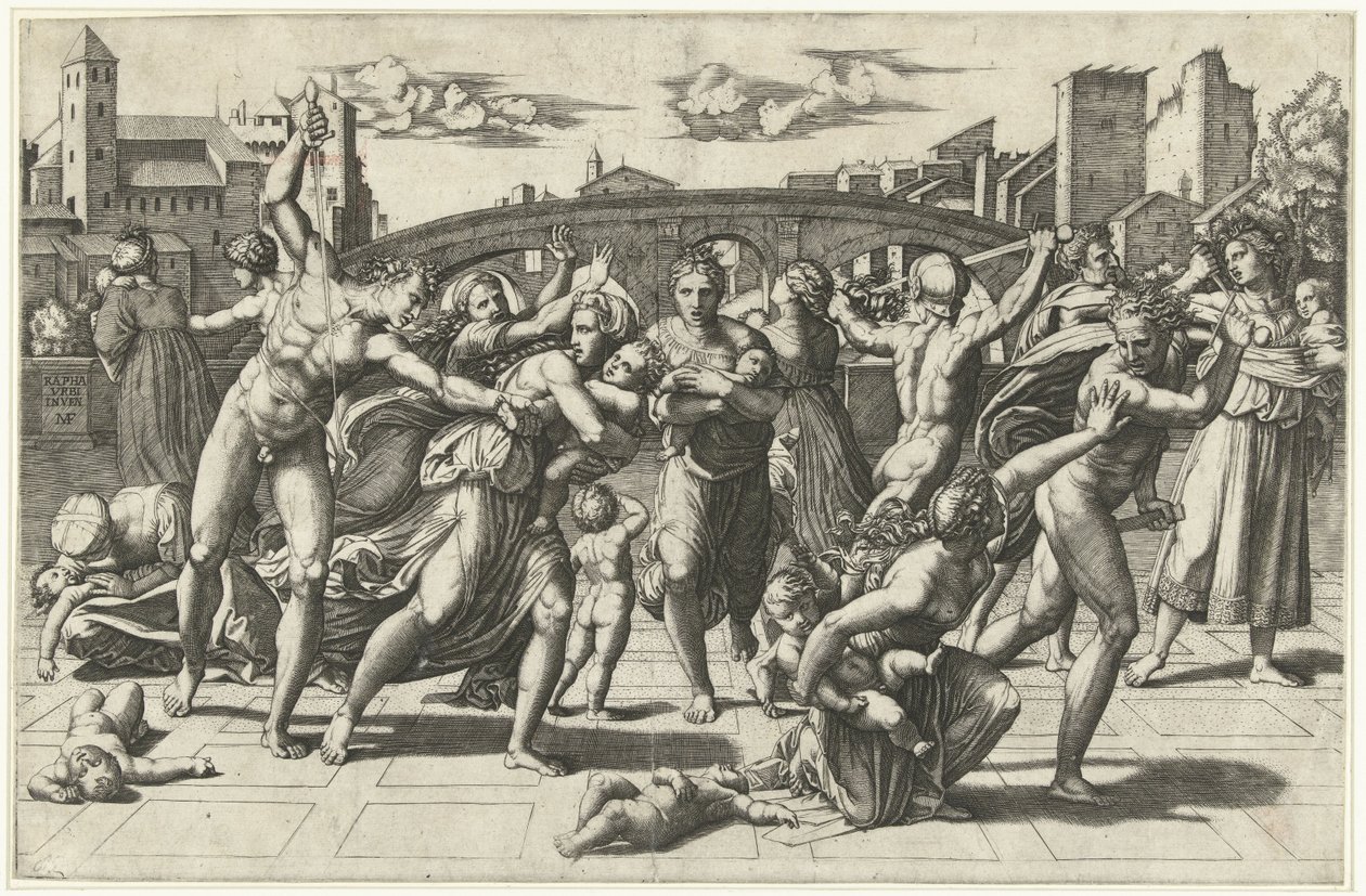 Massacre of the Innocents, c.1515 by Marcantonio Raimondi