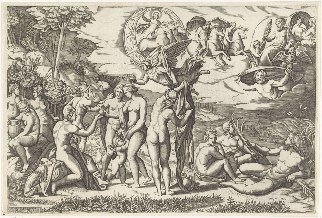 Judgment of Paris by Marcantonio Raimondi