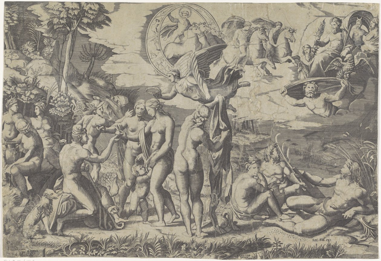 The Judgment of Paris by Marcantonio Raimondi