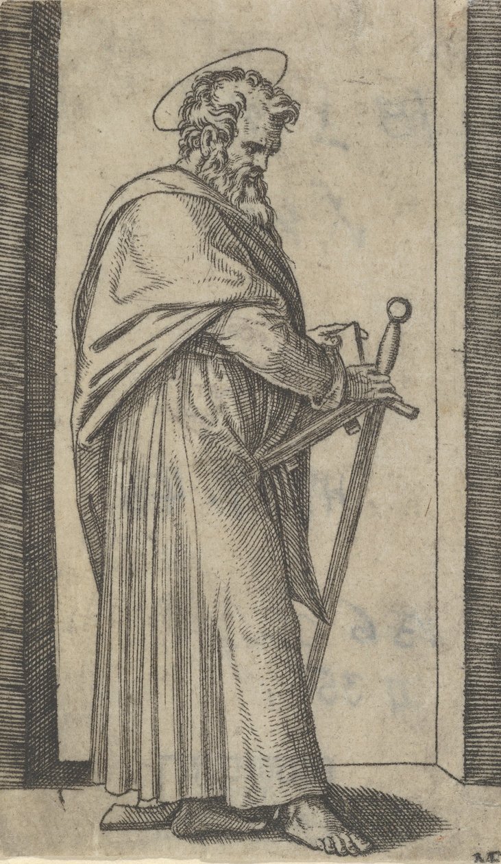 Saint Paul, sword in his right hand, from the series 