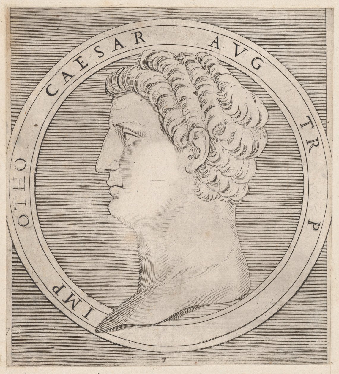 Speculum Romanae Magnificentiae: Otho, from The Twelve Caesars by Marcantonio Raimondi