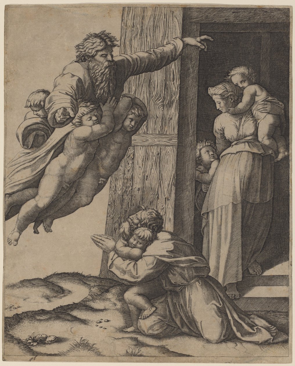 God Appearing to Noah by Marcantonio Raimondi after Raphael