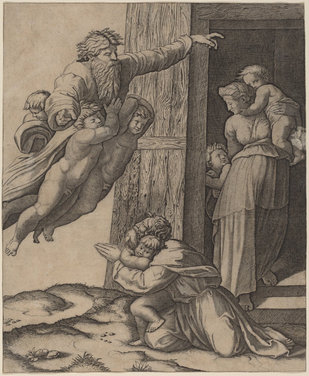 God Appearing to Noah by Marcantonio Raimondi after Raphael