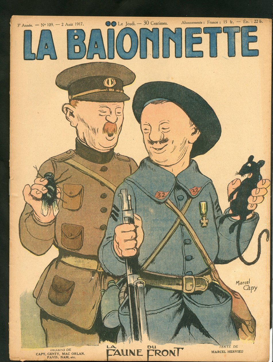 Cover of La Baionnette, Satirical in Colors by Marcel Amable O.L. Capy