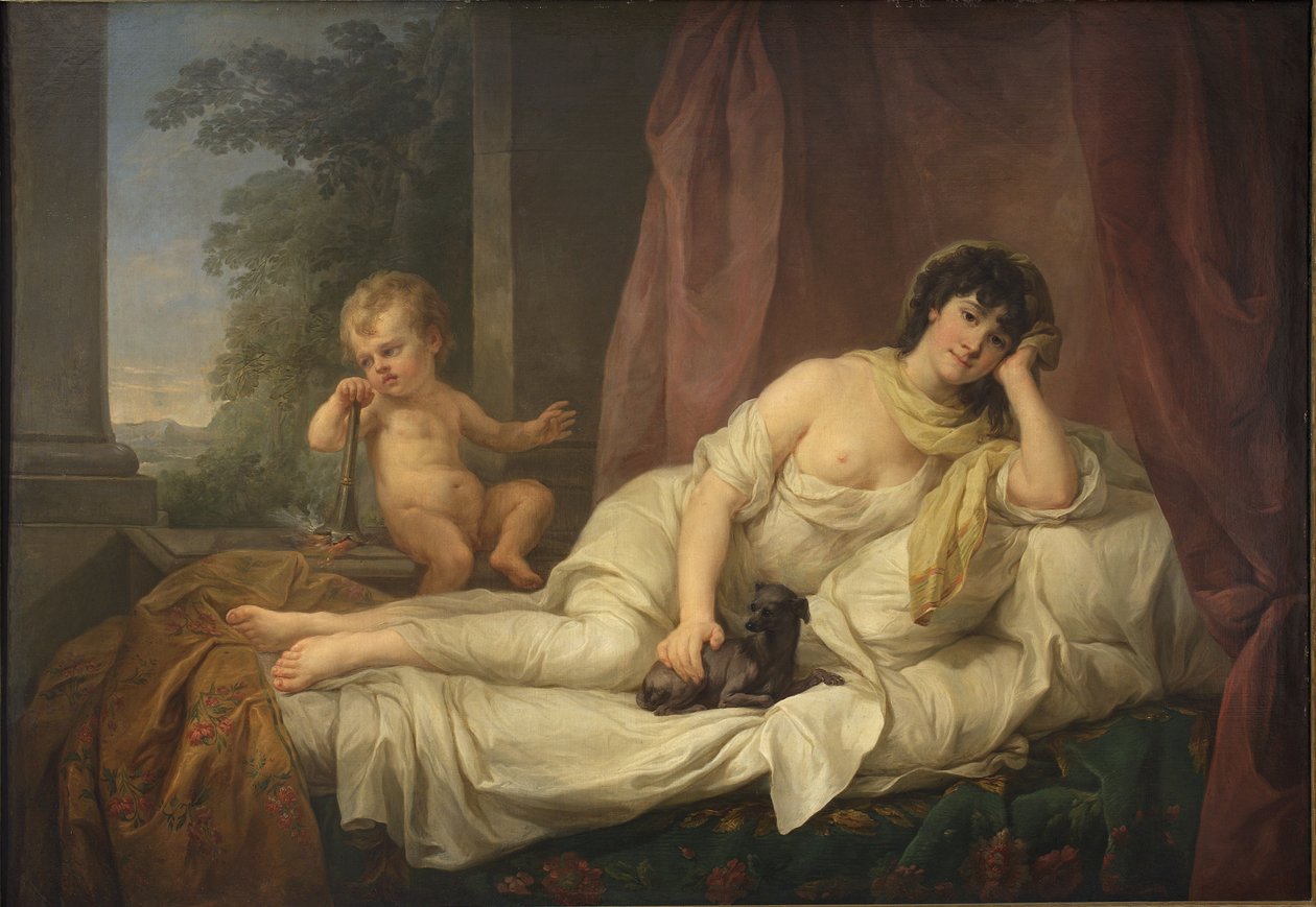 Portrait of Actress Anna Lampel by Marcello Bacciarelli