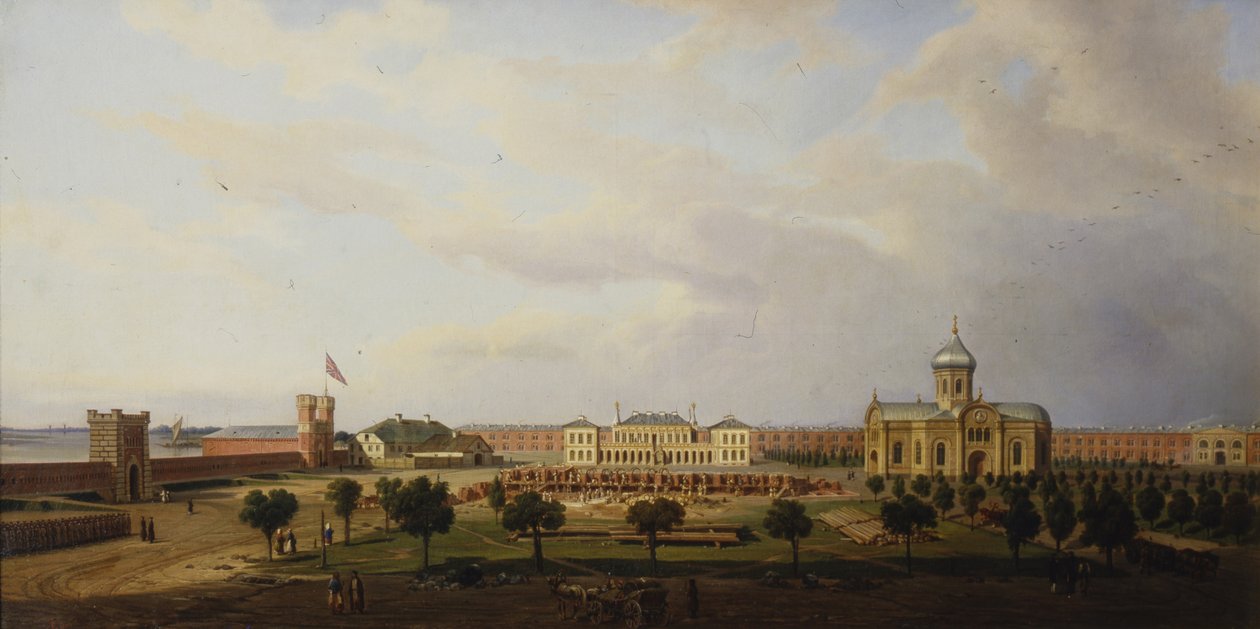 Interior View of the Ivangorod Fortress, 1846 by Marcin Zaleski