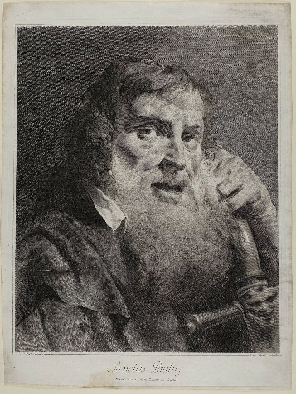 Saint Paul, from The Holy Family and the Twelve Apostles by Marco Alvise Pitteri