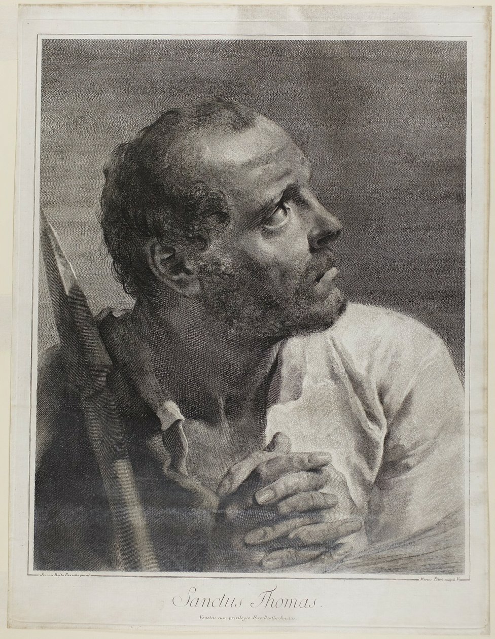 Saint Thomas, from The Holy Family and the Twelve Apostles by Marco Alvise Pitteri