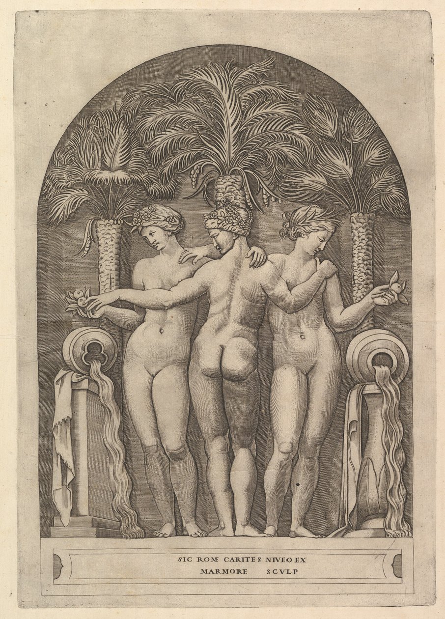 Speculum Romanae Magnificentiae: The Three Graces by Marco Dente