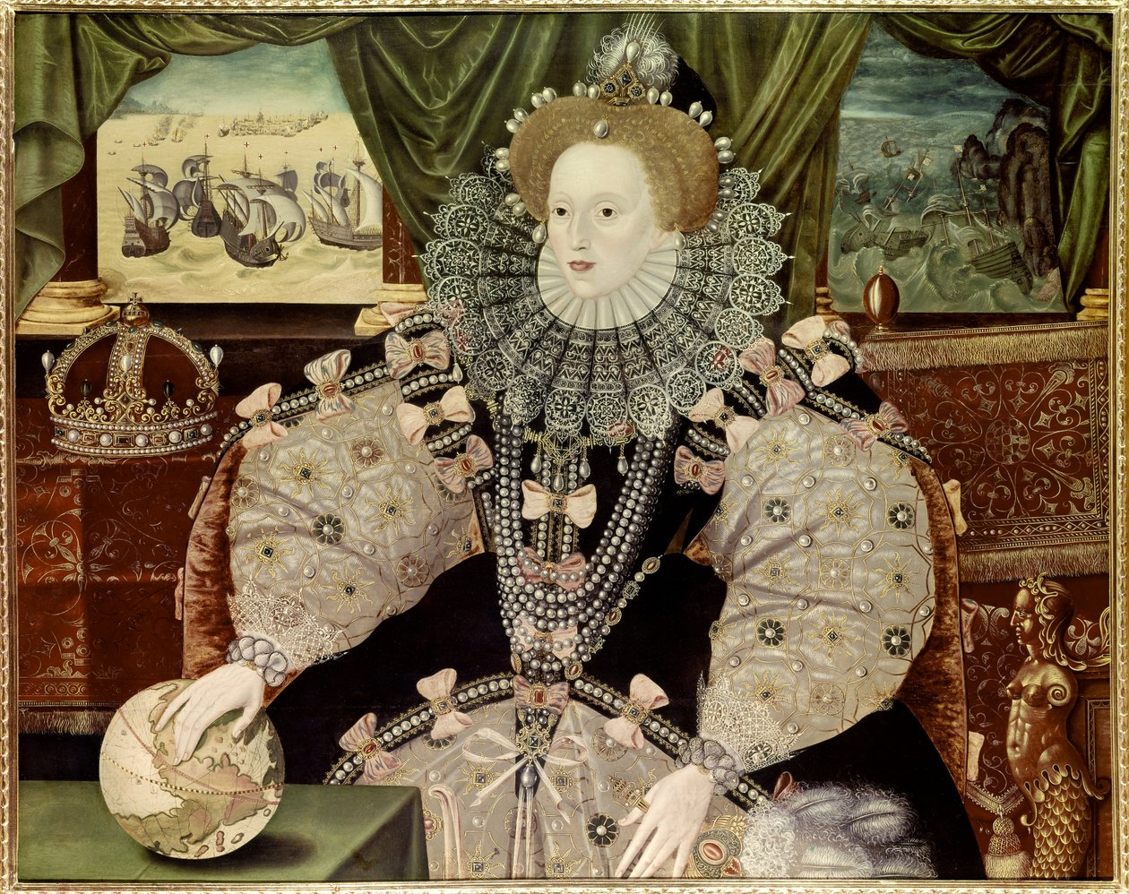 Portrait of Queen Elizabeth I of England, known as the Armada portrait, c.1588 by Marcus Gheeraerts