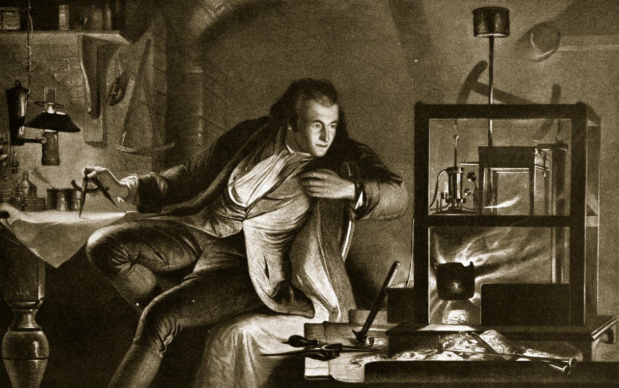 James Watt and the Steam-Engine, illustration from 