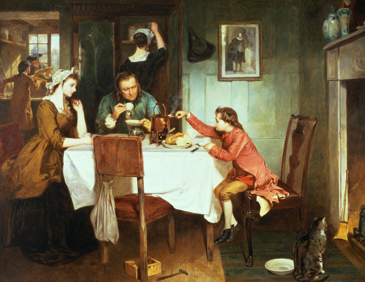 The Young James Watt Playing with Steam by Marcus Stone