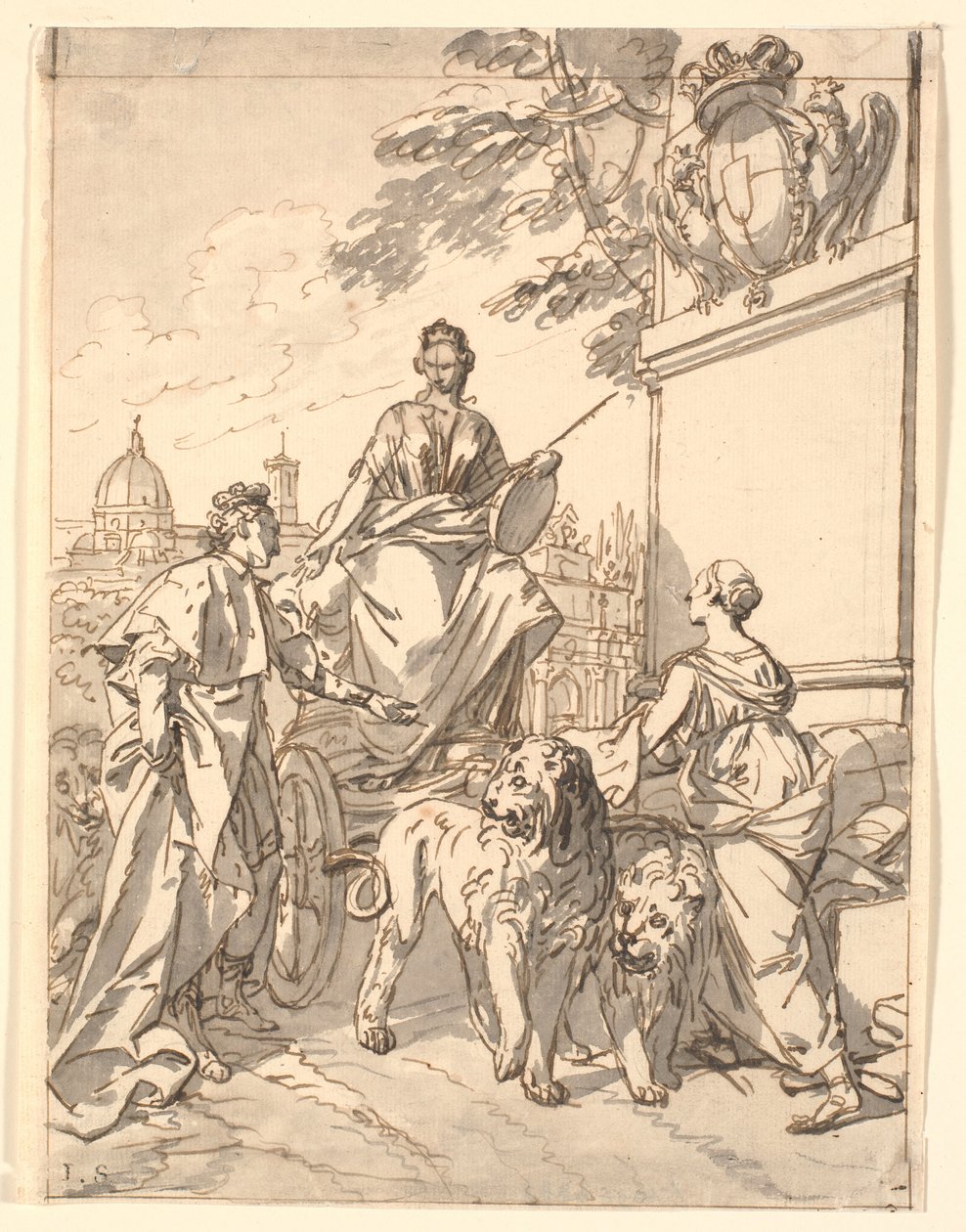 Allegorical Leaf on the Occasion of Duke Franz III