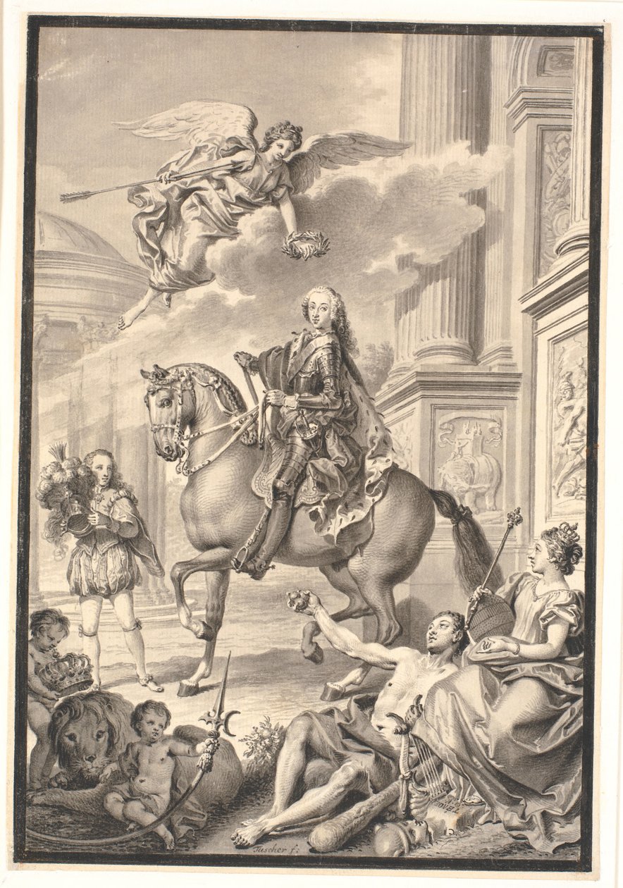 Frederik V Honored by Denmark and Norway by Marcus Tuscher