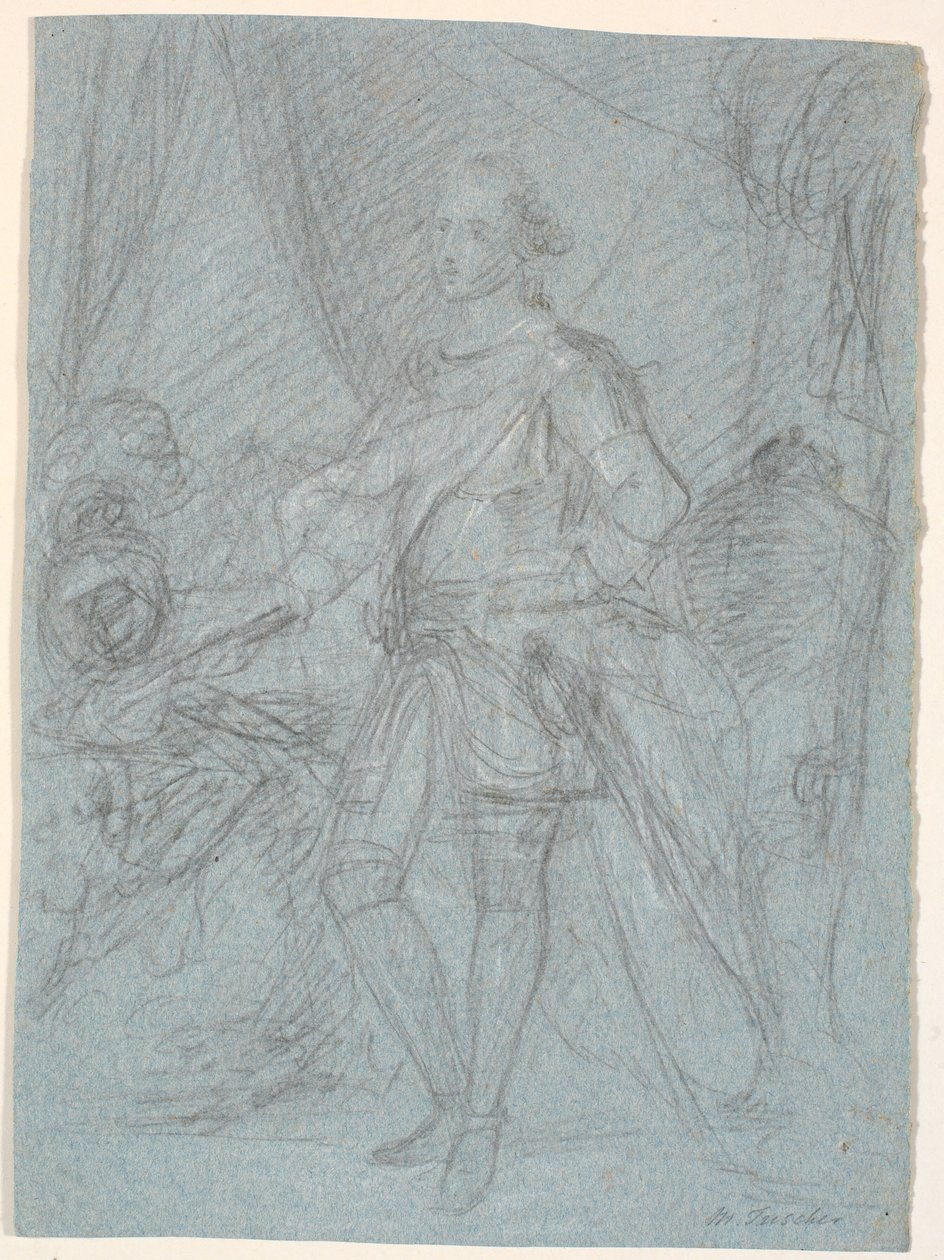 Draft for Full-Length Portrait. Preliminary Work for Chr. VI