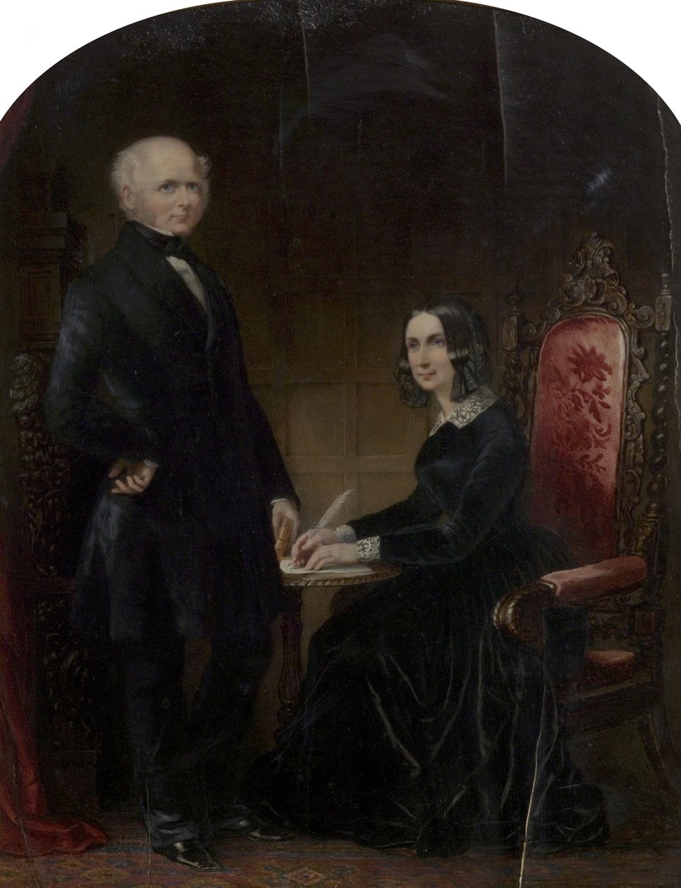 William and Mary Howitt by Margaret Gillies
