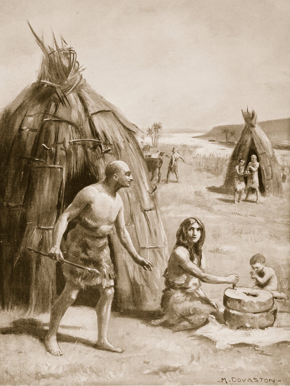 A Primitive Sumerian Settlement, Illustration from 