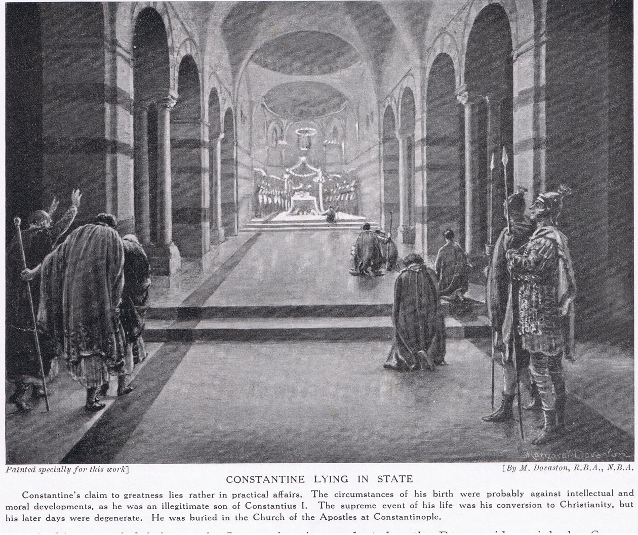Constantine Lying in State by Margaret Dovaston