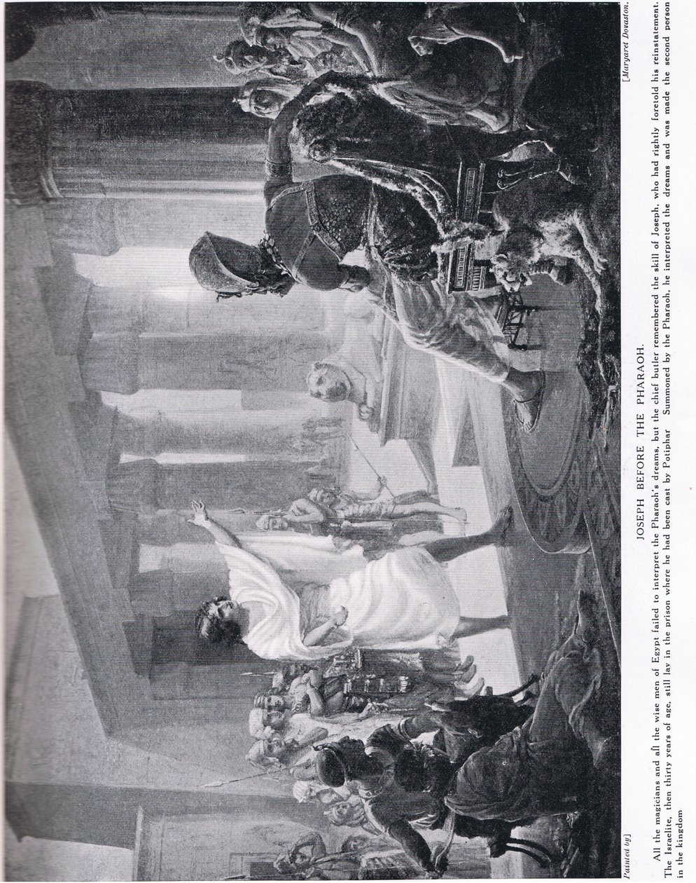 Joseph before Pharaoh by Margaret Dovaston