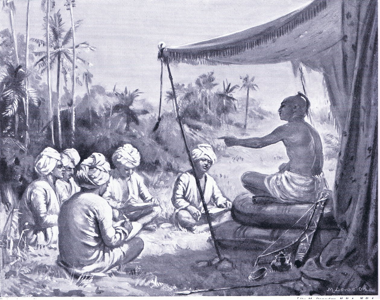 Kulottunga Chola instructs his surveyors 1086 AD by Margaret Dovaston