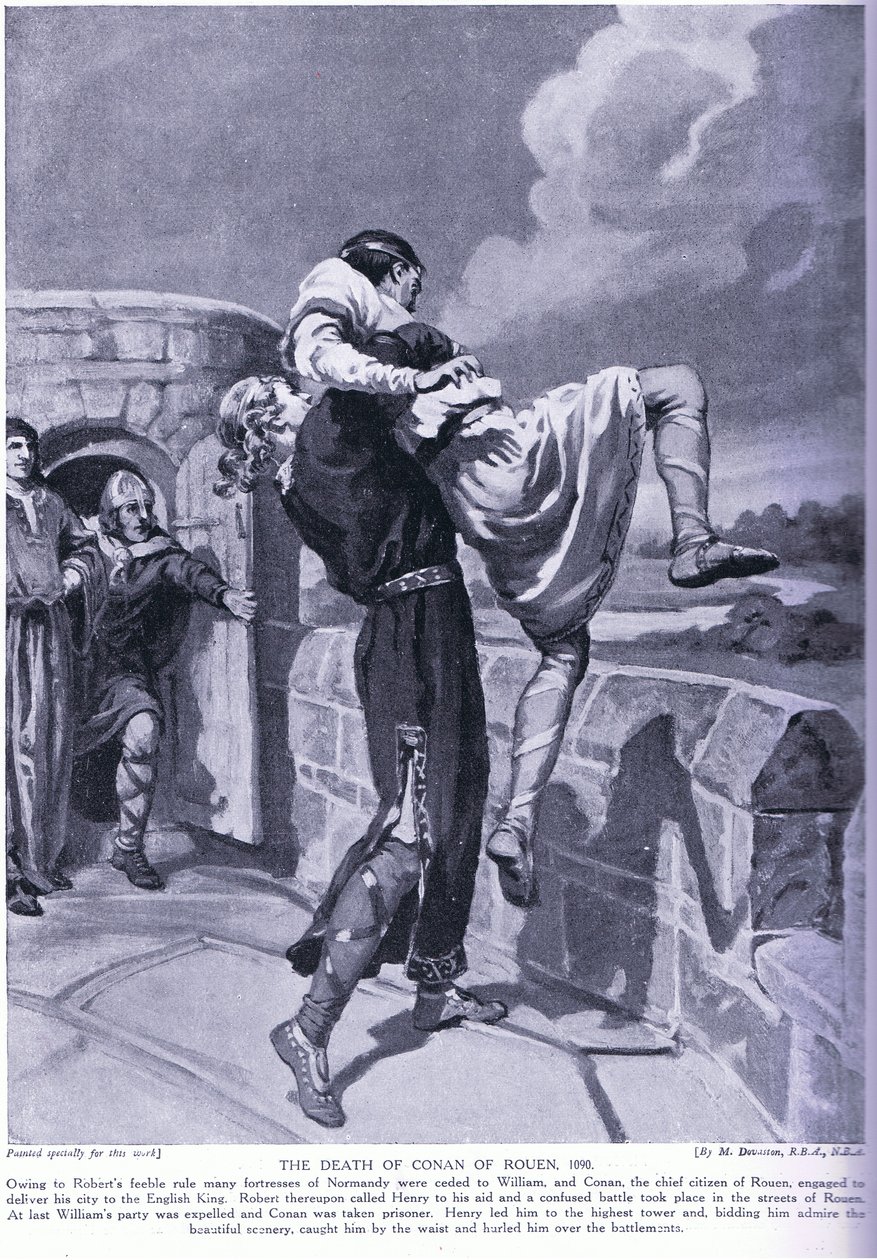The Death of Conan of Rouen AD 1090 by Margaret Dovaston
