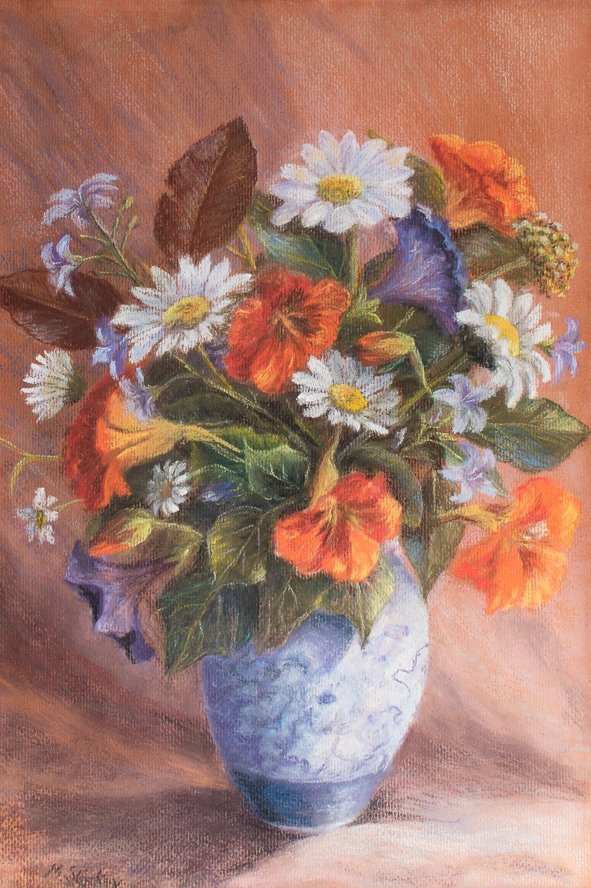 Anemones and Thistles by Margo Starkey