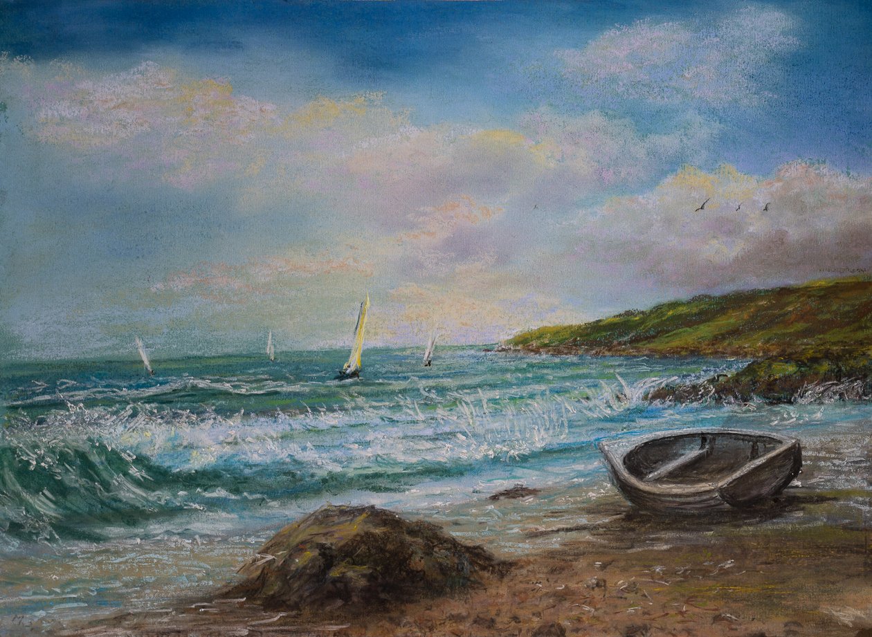 View from Lands End Cornwall by Margo Starkey