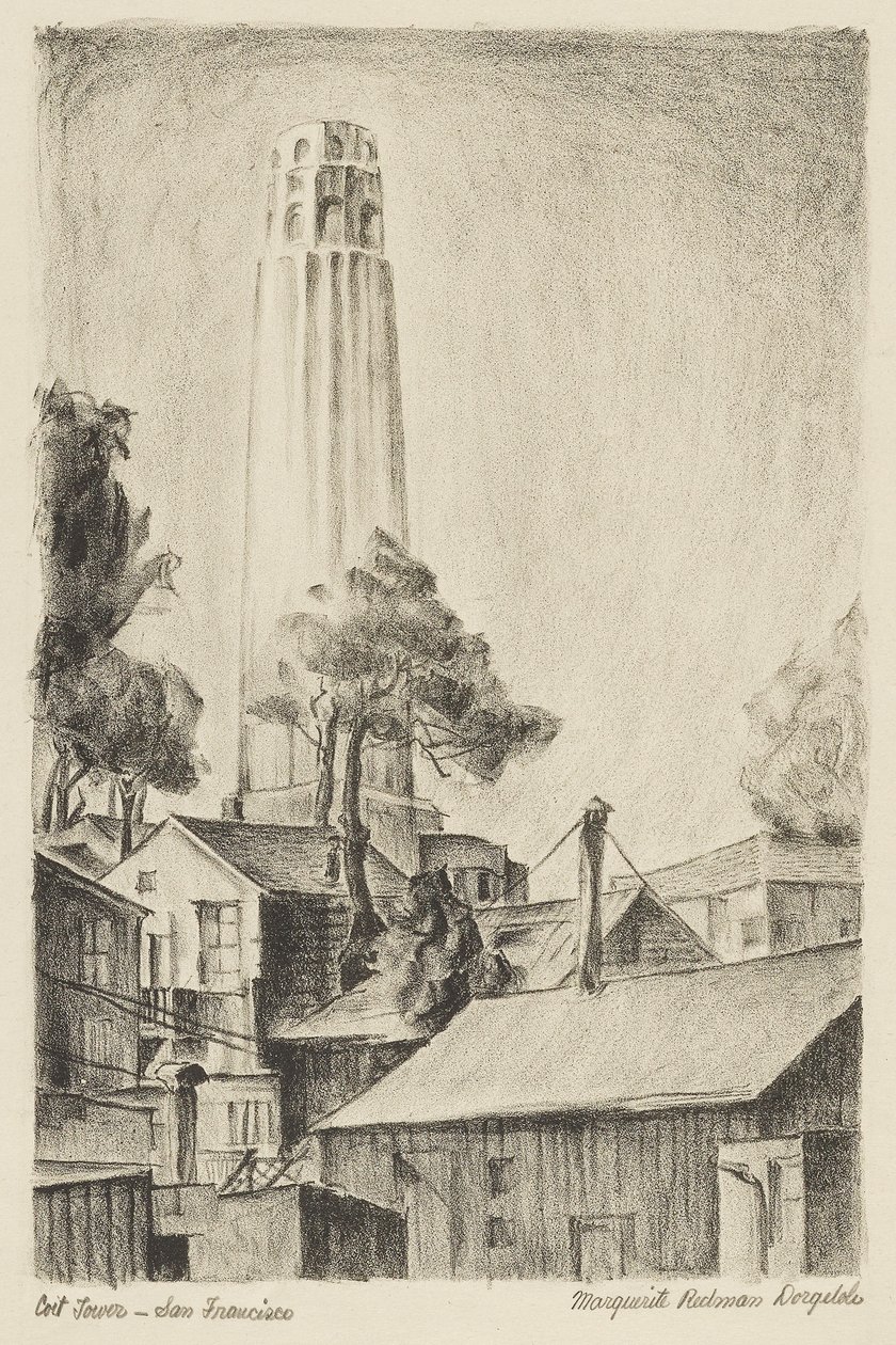 Coit Tower, San Francisco by Marguerite Redman Dorgeloh
