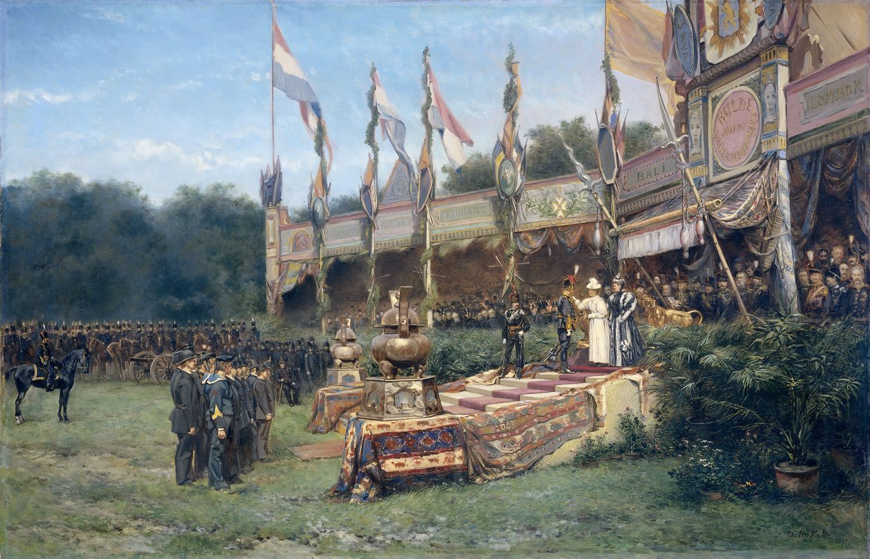 Presentation of the Lombok Cross by Queen Wilhelmina by Mari ten Kate