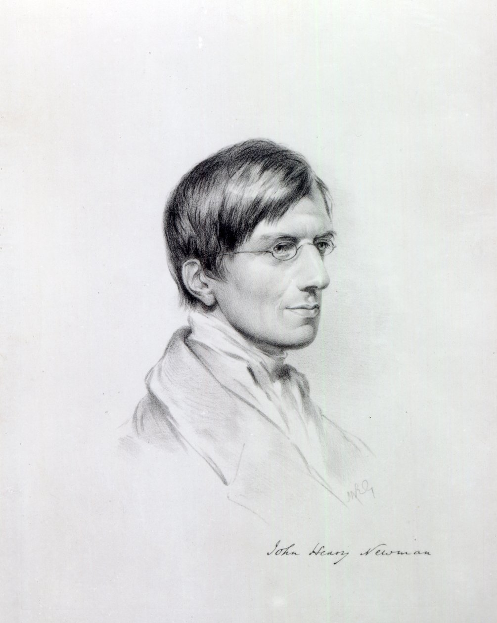 The Very Rev. J.H Newman, engraved by John Alfred Vinter, 1850 by Maria Giberne