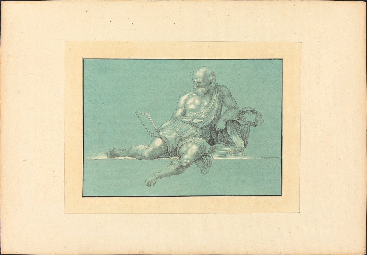 Diogenes by Maria Catharina Prestel after Giorgio Vasari after Raphael
