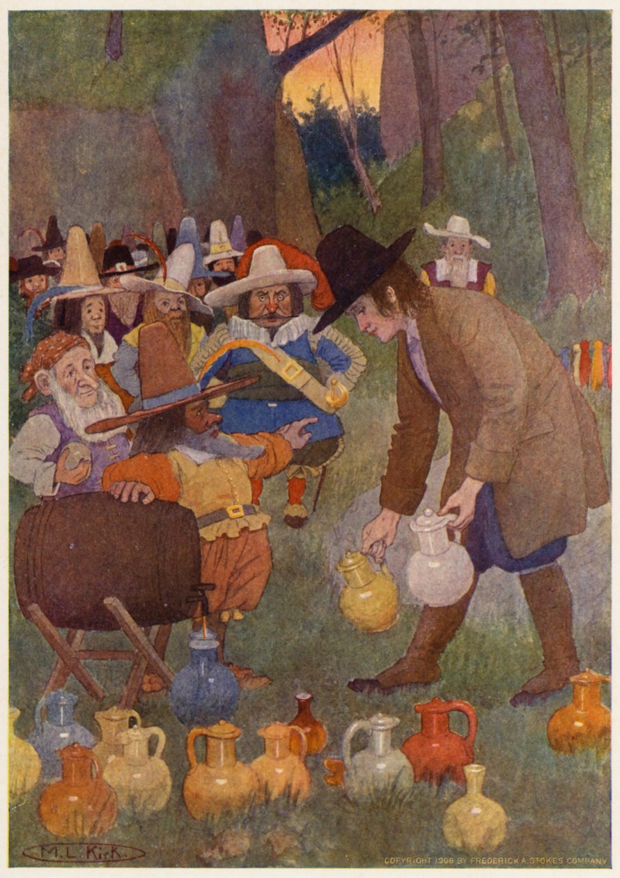 Illustration for the Story of Rip Van Winkle by Maria Louise Kirk