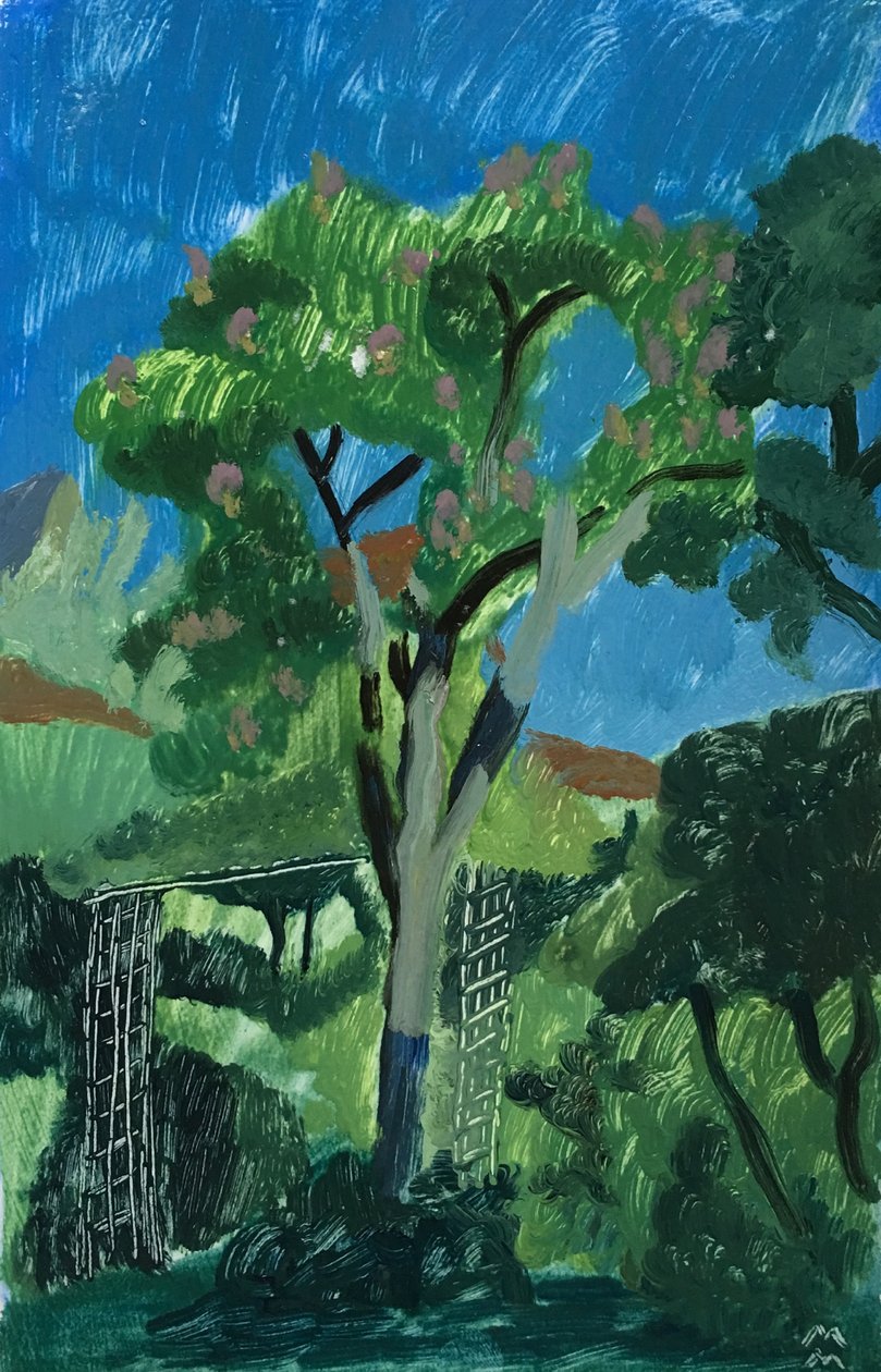 Turkish Landscape with Tree by Maria Magenta