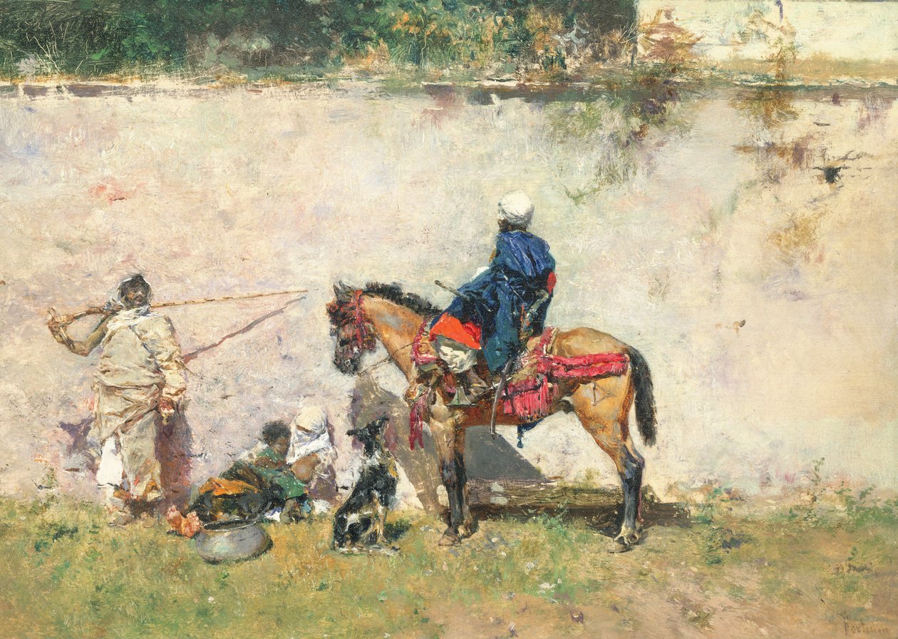 Moroccans by Mariano José María Bernardo Fortuny y Carbó