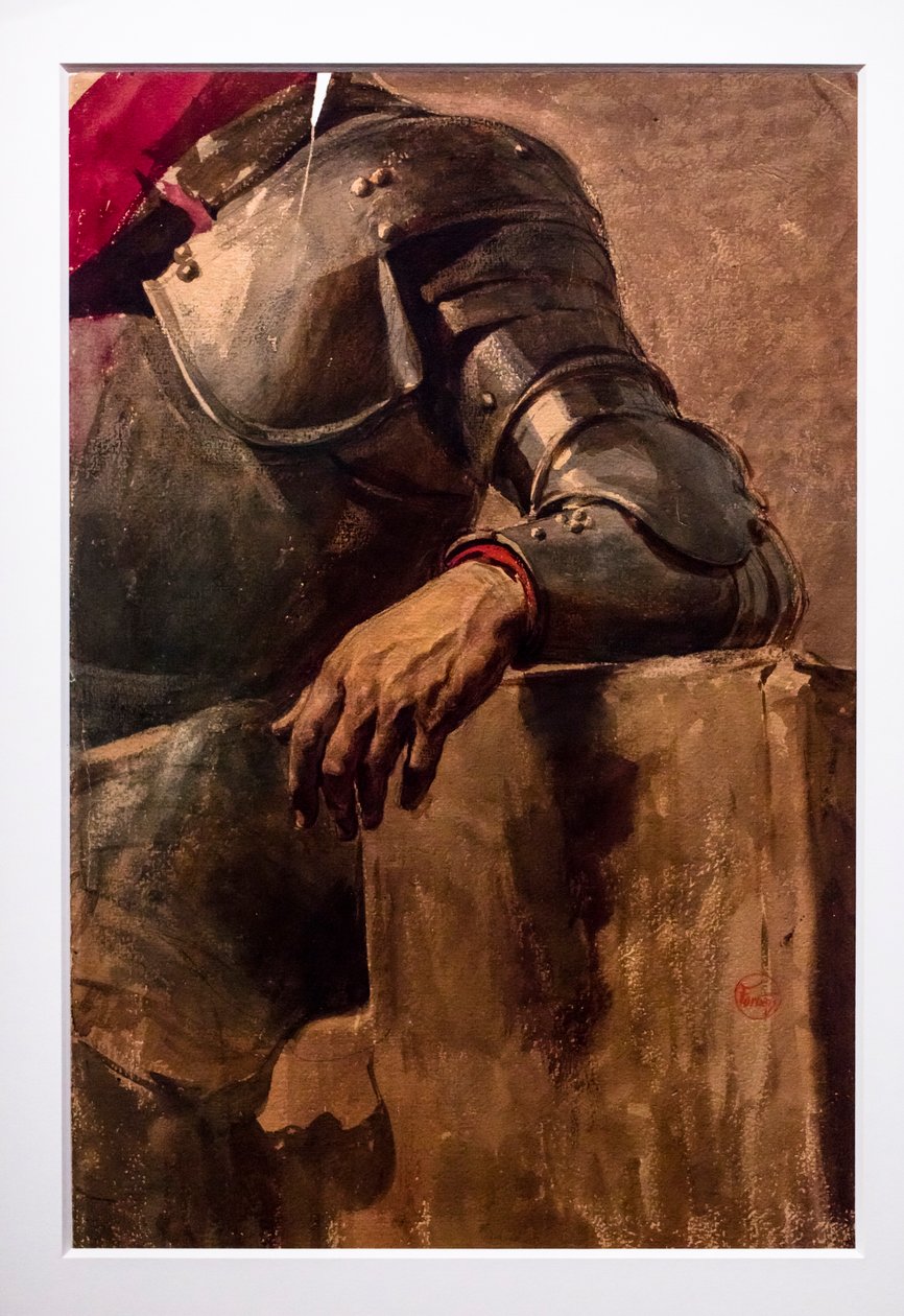 Left Hand and Armor Study, circa 1866 by Mariano Fortuny